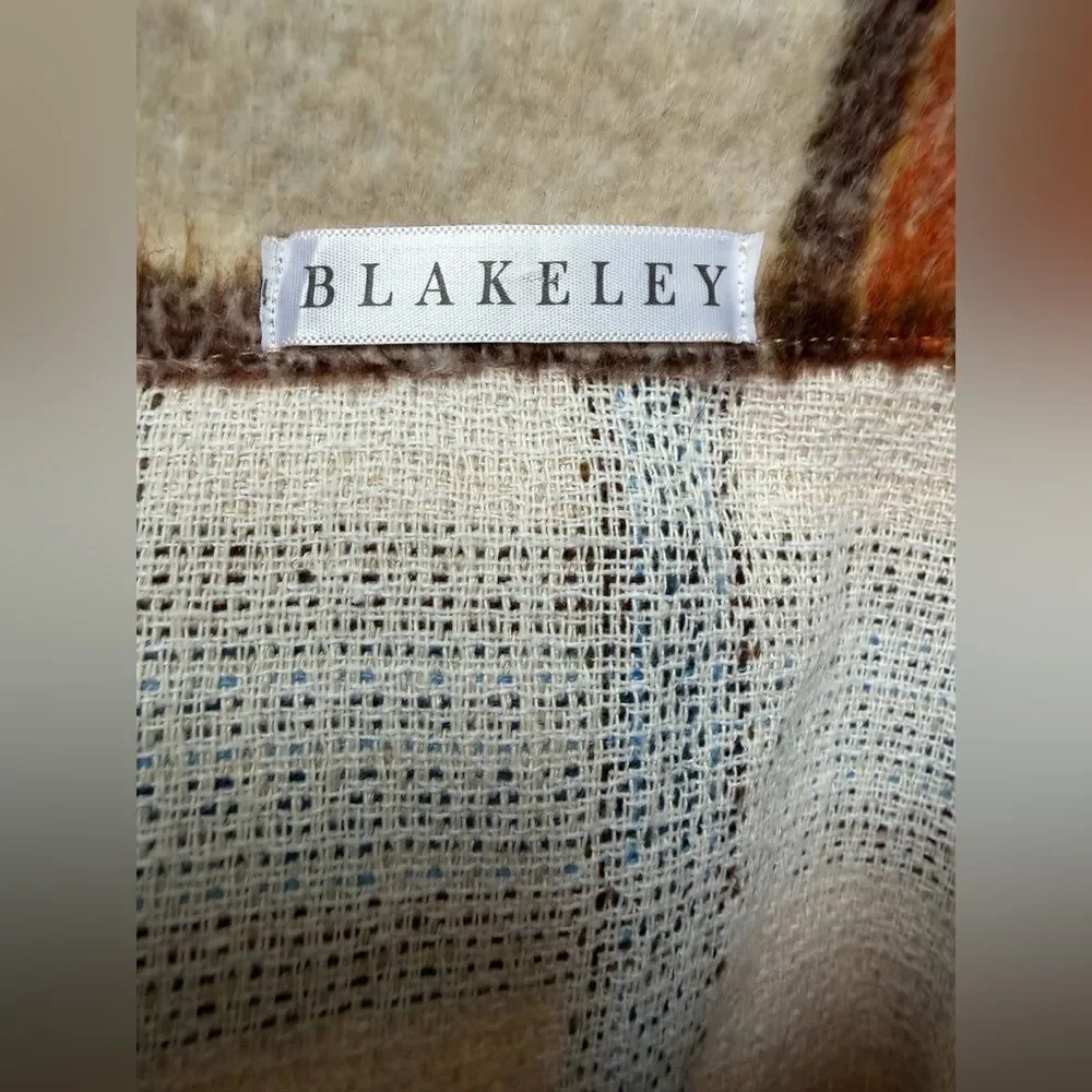 Plaid Wool-Blend Jacket- NWOT
